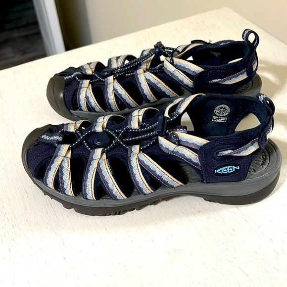 Keen Women’s Whisper Navy Blue Fog Waterproof Sandals / Size 7 / Brand NWT - Picture 1 of 13